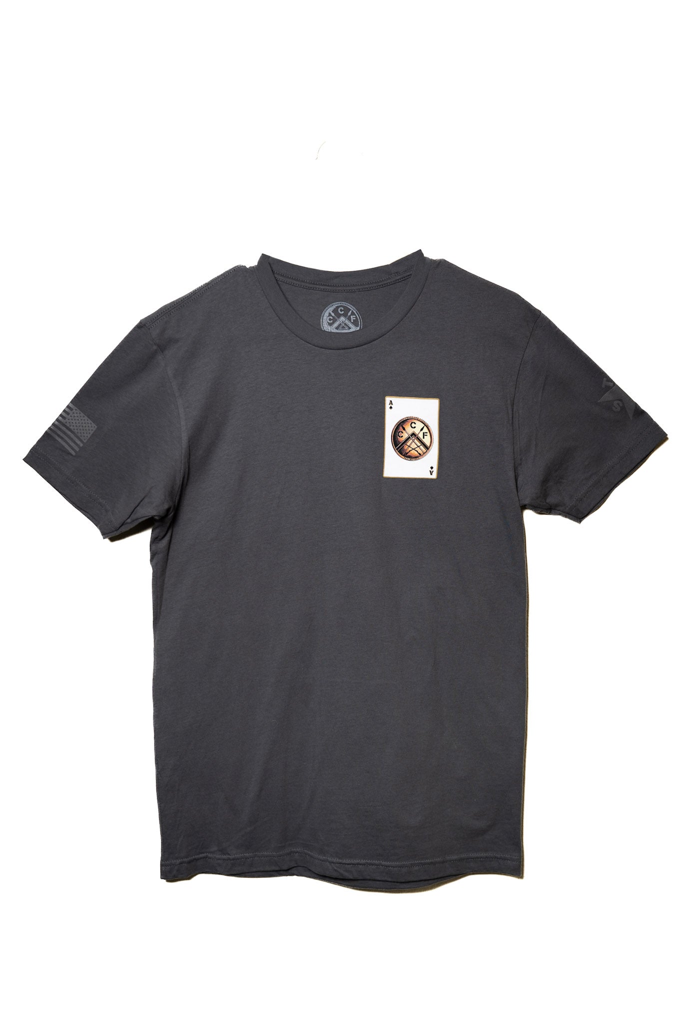 CCF Death Card Short Sleeve Shirt Grey